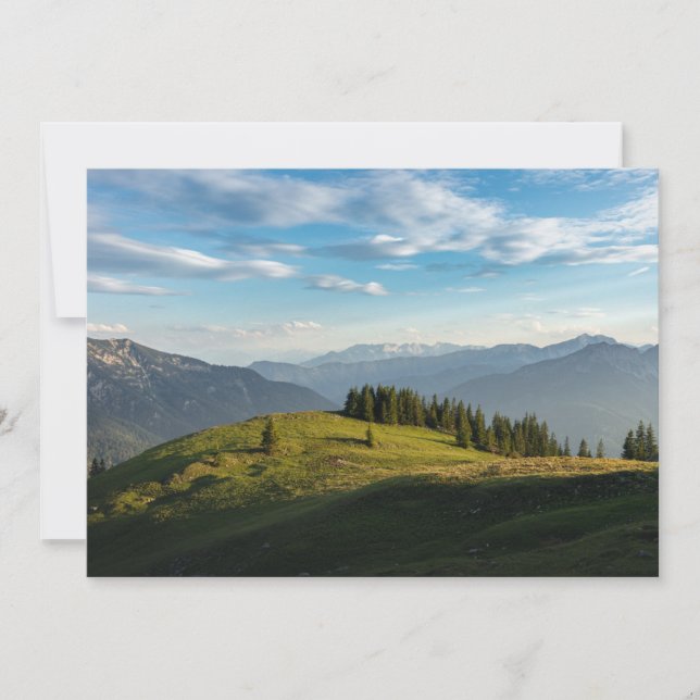 Mountains | Spitzingsee Lake, Swiss Alps Thank You Card (Front)