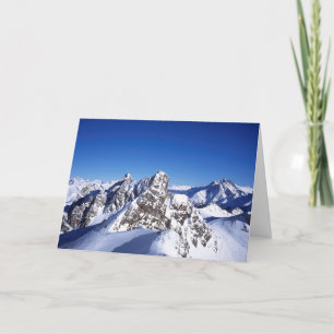 Mountains St Anton Austria Holiday Card
