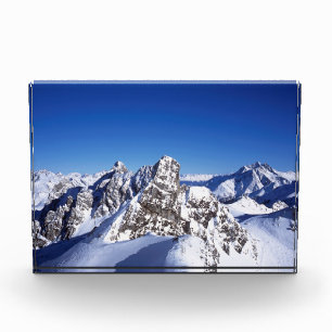 Mountains St Anton Austria Holiday Card Poster Photo Block
