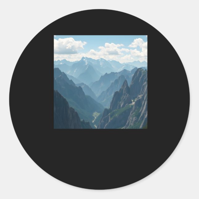 Mountains Sticker  (Front)