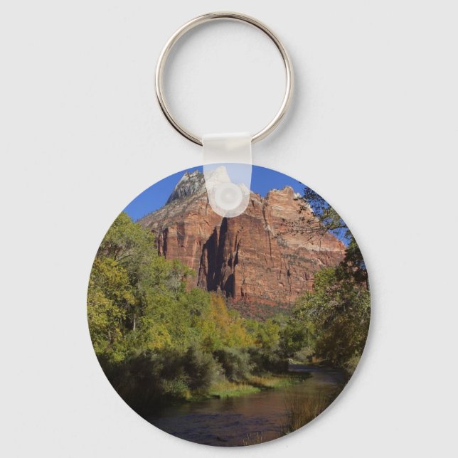 Mountains Streams Zion Key Ring (Front)