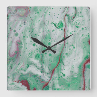 Mountains style. square wall clock