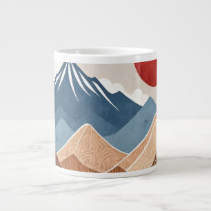 Mountains Sunset Beauty Large Coffee Mug
