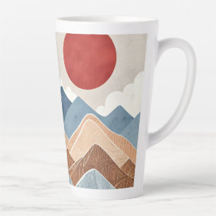 Mountains Sunset Beauty Latte Mug