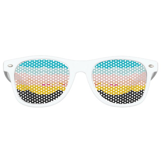 Mountains  Sunset  Retro Sunglasses (Front)