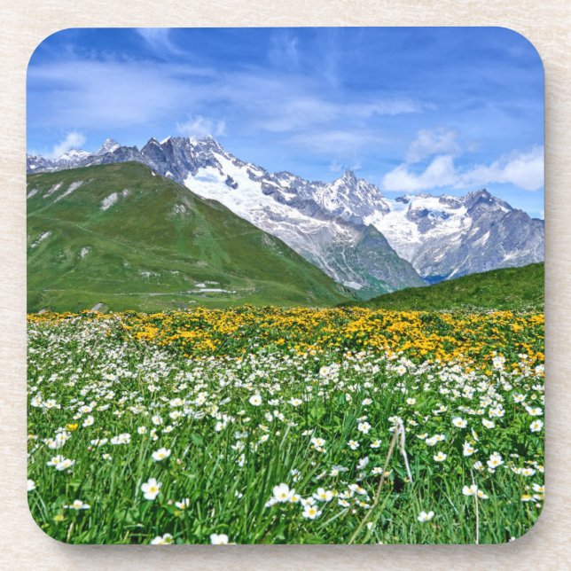 Mountains | Swiss Alps Valley Spring Coaster (Front)