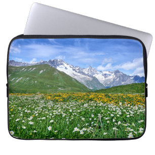 Mountains Swiss Alps Valley Spring Laptop Sleeve