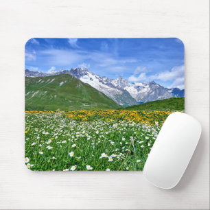 Mountains   Swiss Alps Valley Spring Mouse Pad