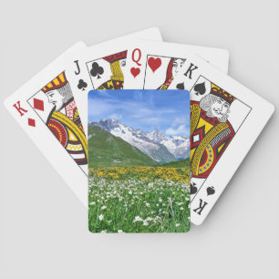 Mountains Swiss Alps Valley Spring Playing Cards