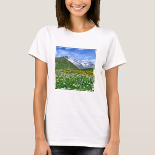 Mountains Swiss Alps Valley Spring T-Shirt