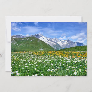 Mountains   Swiss Alps Valley Spring Thank You Card