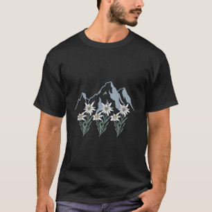Mountains Switzerland Alps Edelweiss Basket Ale Fl T-Shirt