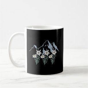Mountains Switzerland Alps Edelweiss Basket Alpine Coffee Mug