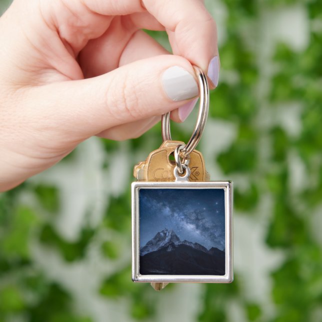 Mountains | Thamserku Mountain, Nepal Key Ring (Hand)