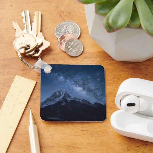 Mountains | Thamserku Mountain, Nepal Key Ring (Desk)