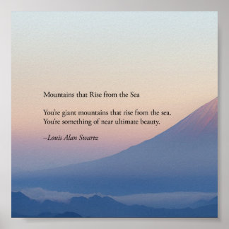 Mountains that Rise from the Sea Poster
