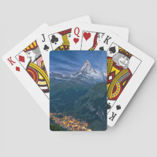 Mountains The Matterhorn, Zermatt, Swiss Alps Playing Cards