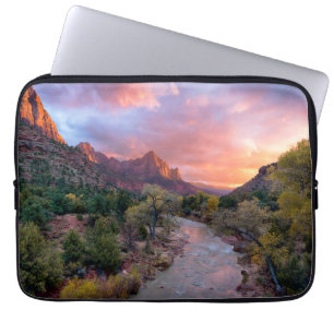 Mountains   The Watchman Zion Nathional Park Utah Laptop Sleeve