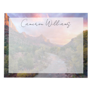 Mountains   The Watchman Zion Nathional Park Utah Notepad