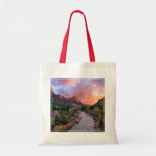 Mountains The Watchman Zion Nathional Park Utah Tote Bag
