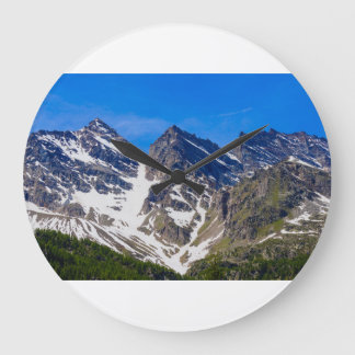 mountains  three levanne  wall clock