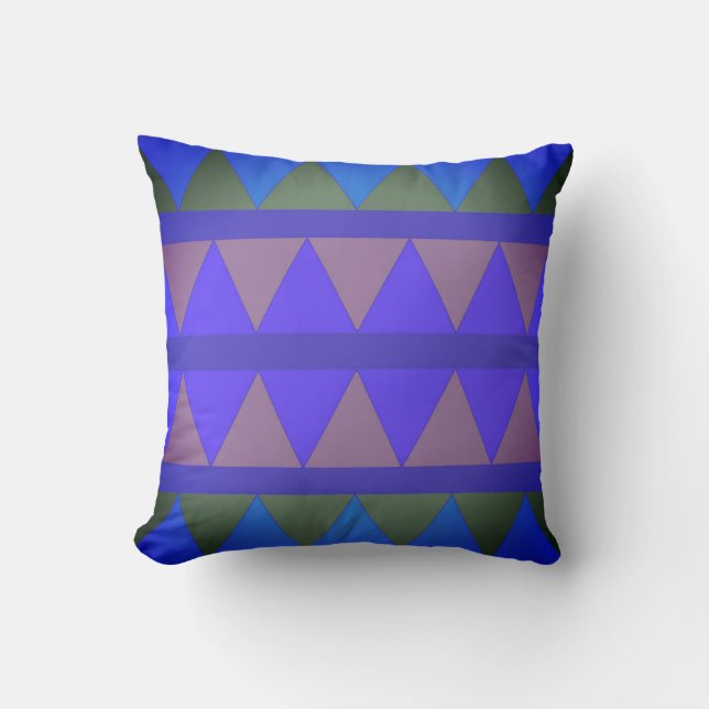 Mountains Throw Pillow (Front)