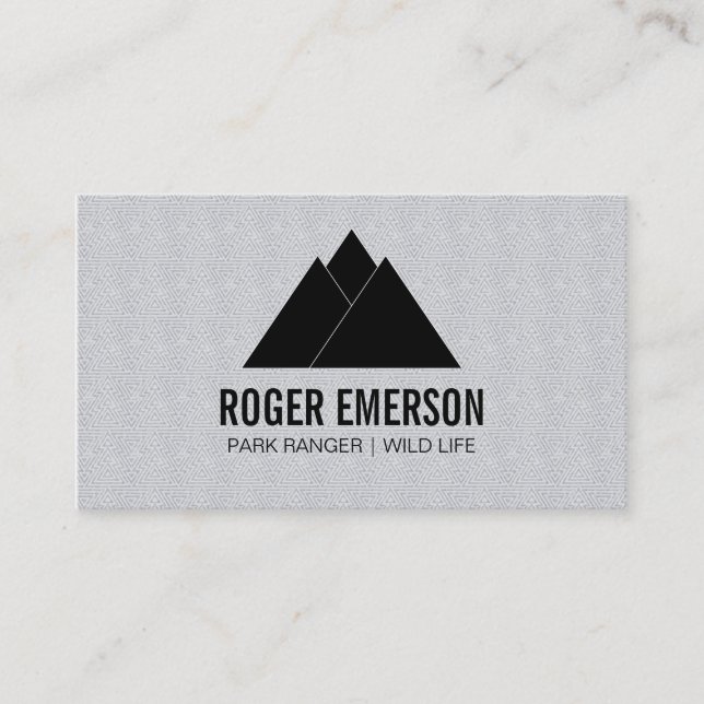 Mountains / Trees Business Card (Front)