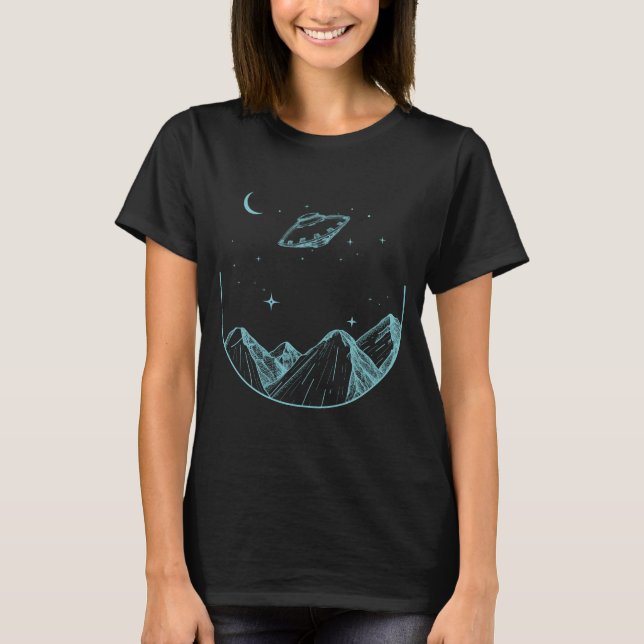 Mountains UFO T-Shirt (Front)