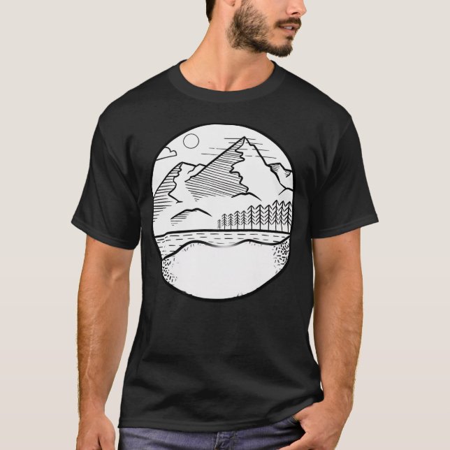 Mountains View Active T-Shirt (Front)