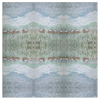 Mountains Village Fabric