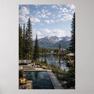 Mountains wall art for living room