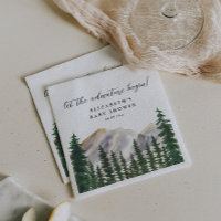Mountains Watercolor Forest Baby Shower