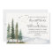 Mountains - Watercolor Rustic Pine Forest Wedding 