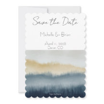 Mountains Watercolor Save the Date