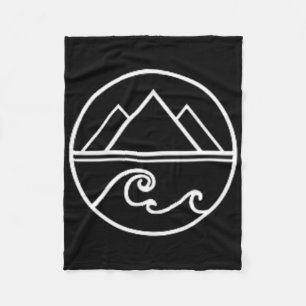 Mountains Waves Nature Outdoor Surf Hiking Hiker S Fleece Blanket