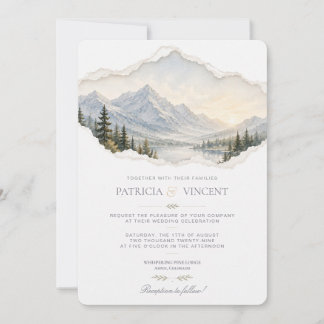 Mountains Wedding Invitation