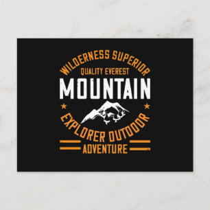 Mountains - Wilderness Explorer Outdoor Adventure Postcard