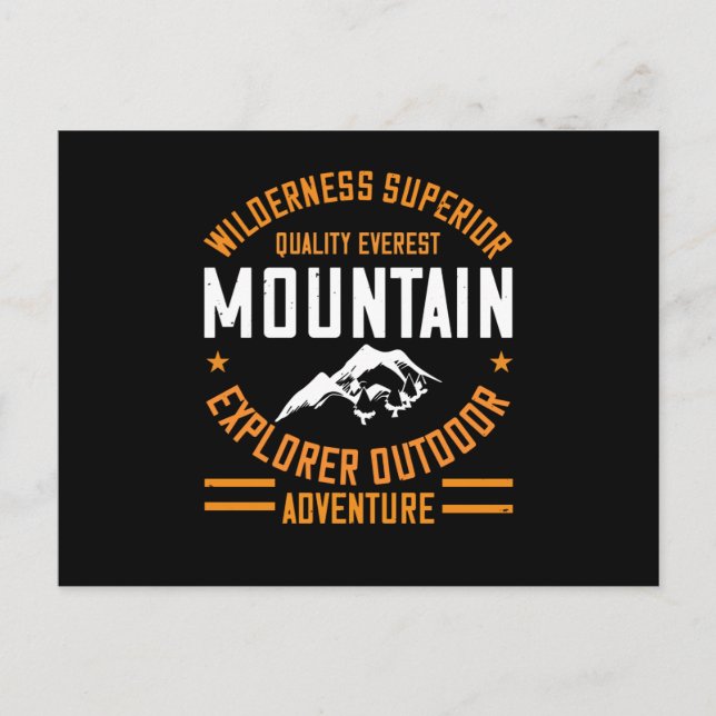 Mountains - Wilderness Explorer Outdoor Adventure Postcard (Front)