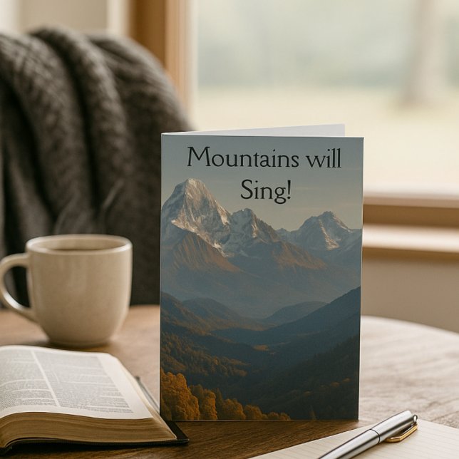 Mountains Will Sing New Chapter in Life Card (Creator Uploaded)