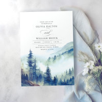 Mountains Woodland Evening Landscape Wedding