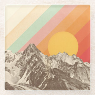 Mountainscape 1 Florent Bodart Glass Coaster