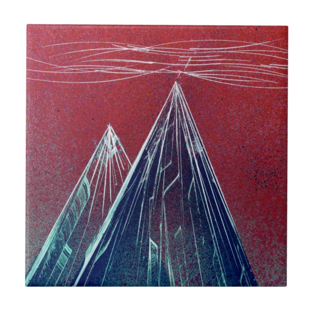 Mountainside Monumental Mound Ceramic Tile (Front)