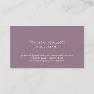 Mountbatten Plymouth Pink Script Business Card