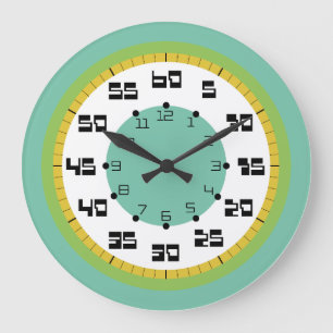 MOUNTCOLORS BY MASANSER PIXELAT LARGE CLOCK
