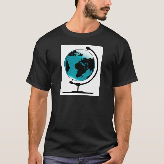Mounted Globe On Rotating Swivel T-Shirt