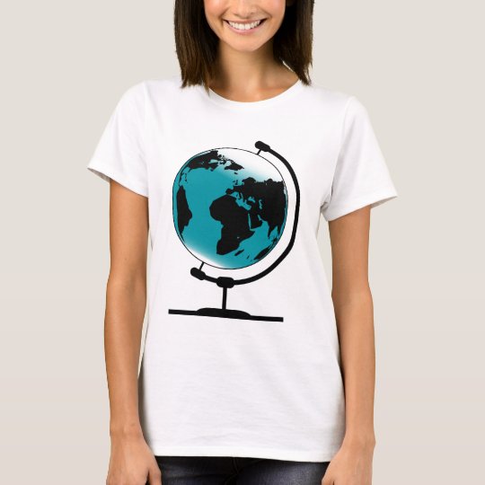 Mounted Globe On Rotating Swivel T-Shirt
