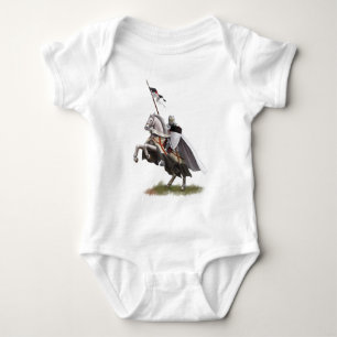 Mounted Knight Templar Baby Bodysuit