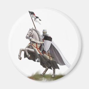 Mounted Knight Templar Magnet