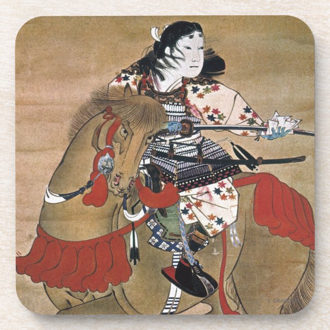 Mounted Samurai Coaster (Front)