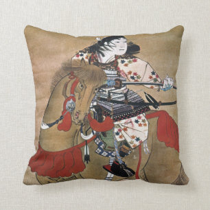 Mounted Samurai Cushion